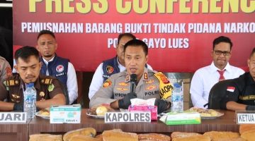 Polres Gayo Lues Bersama Kejari, Pengadilan Negeri, Dinkes dan BNNK Musnahkan 186 KG Narkotika Ganja